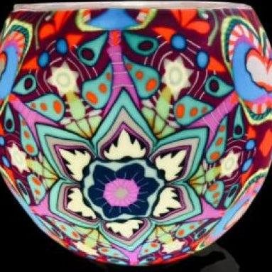Lotus Mandala Light Glass
